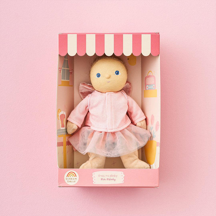 Olli Ella Dress Me Dinky - Mia Melody - Pink-Dolls-Pink- | Natural Baby Shower