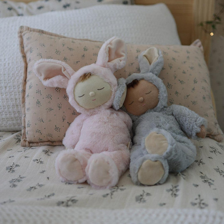 Olli Ella Lullaby Cozy Dinkum - Bunny Moppet - Pink-Dolls-Bunny Moppet- | Natural Baby Shower