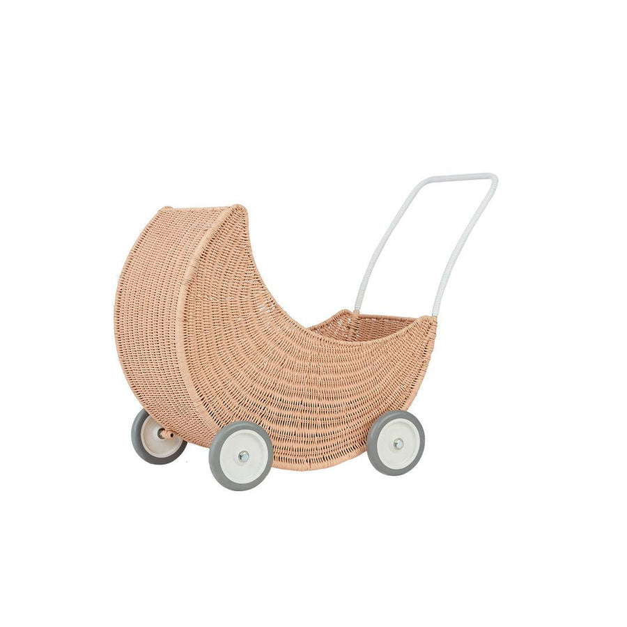 Olli Ella Moon Strolley - Seashell Pink-Dolls Prams-Seashell Pink- | Natural Baby Shower