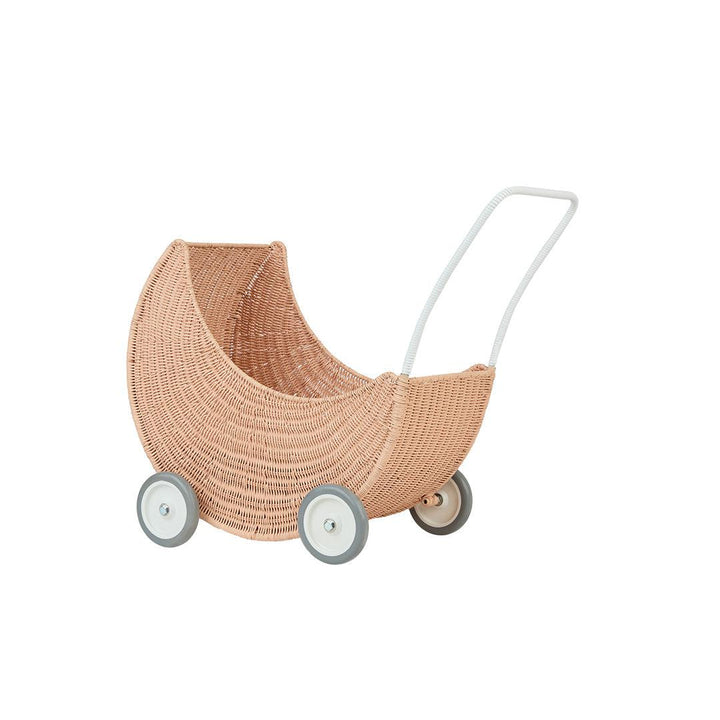 Olli Ella Moon Strolley - Seashell Pink-Dolls Prams-Seashell Pink- | Natural Baby Shower