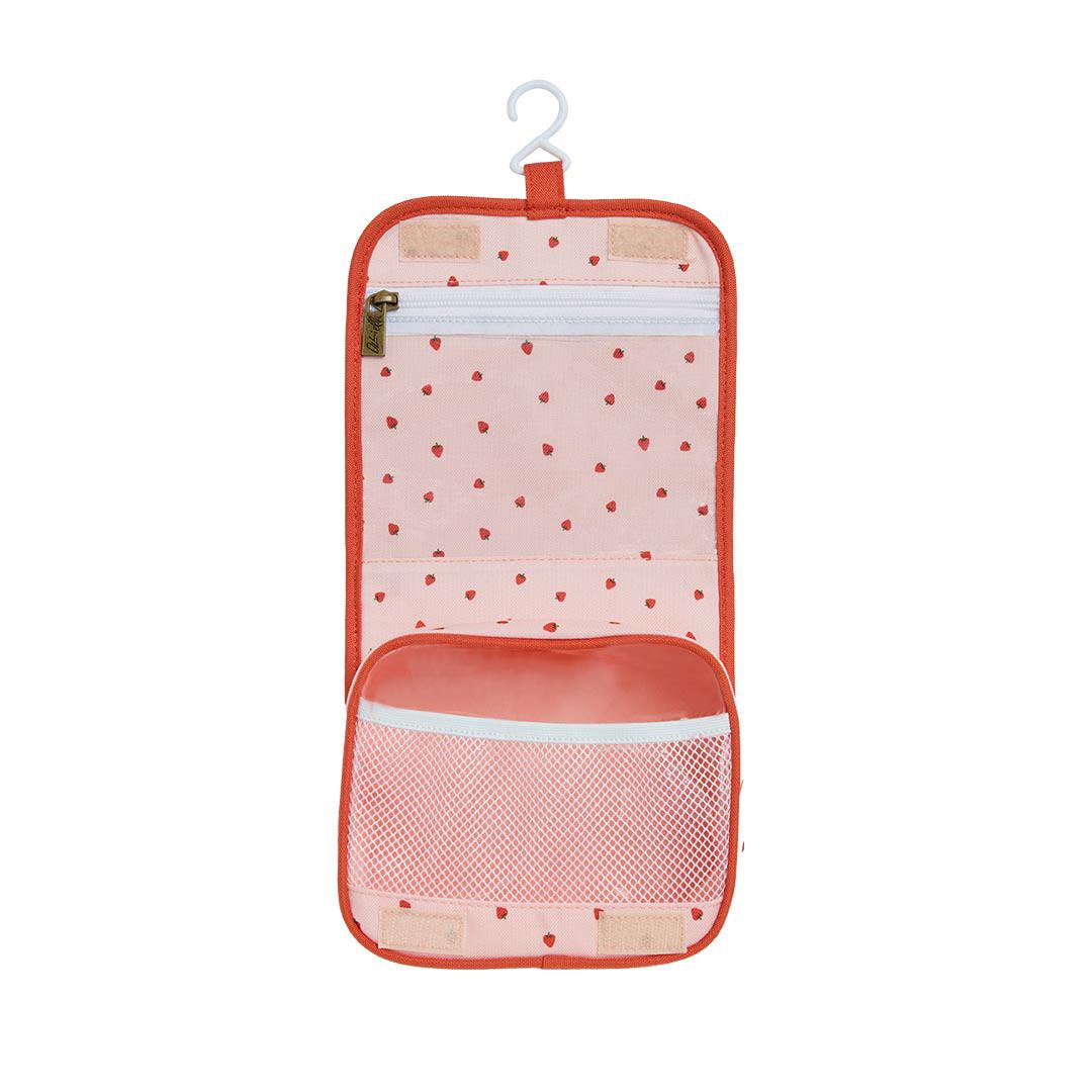 Olli Ella See-Ya Wash Bag - Strawberry-Play Bags + Purses-Strawberry- | Natural Baby Shower