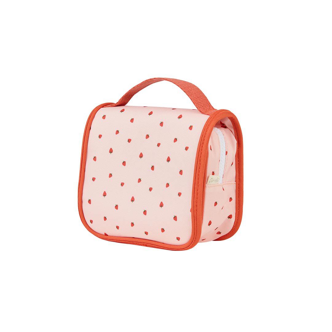 Olli Ella See-Ya Wash Bag - Strawberry-Play Bags + Purses-Strawberry- | Natural Baby Shower