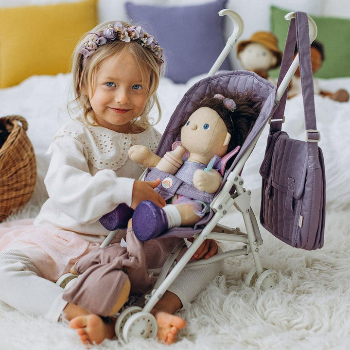 Olli Ella Sollie Stroller - Lavender-Dolls Prams-Lavender- | Natural Baby Shower