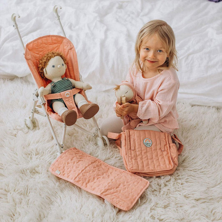 Olli Ella Sollie Stroller - Rose-Dolls Prams-Rose- | Natural Baby Shower