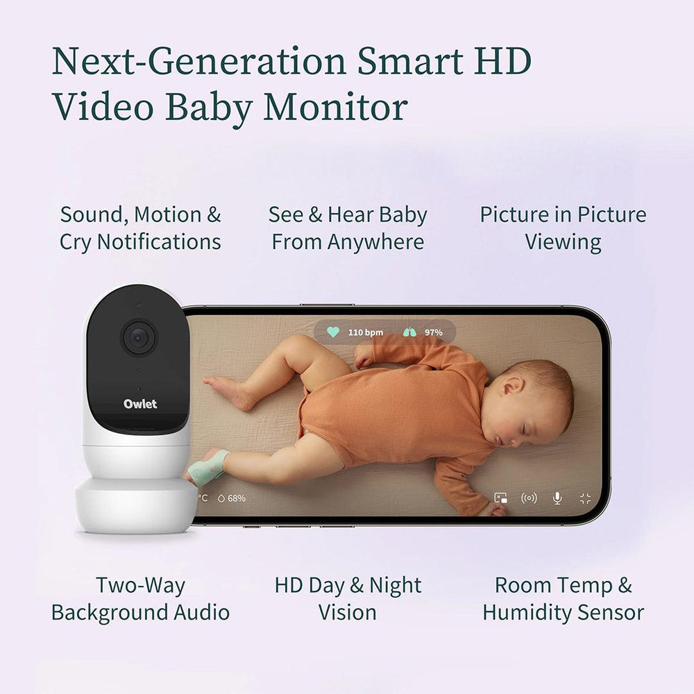 Owlet Cam® 2 - White-Baby Monitors- | Natural Baby Shower