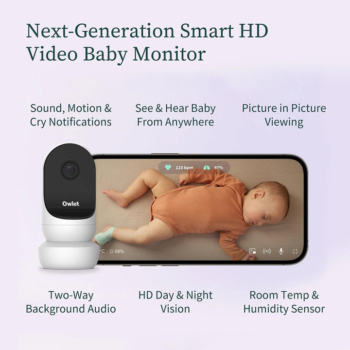 Owlet Cam® 2 - White-Baby Monitors- | Natural Baby Shower