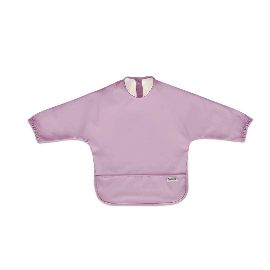 Pippeta Waterproof Cape Sleeved Bib - Lilac-Bibs-Lilac-One Size | Natural Baby Shower