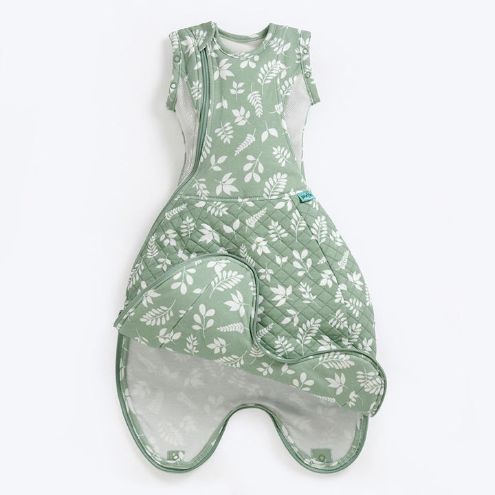 Purflo All Seasons Swaddle To Sleep Bag - 2. 5 Tog - Fern-Sleeping Bags-Fern-0-4m | Natural Baby Shower