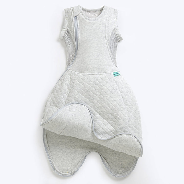 Purflo Swaddle To Sleep Bag - Minimal Grey - TOG 2.5-Sleepsack Swaddles-Minimal Grey-0-4m | Natural Baby Shower