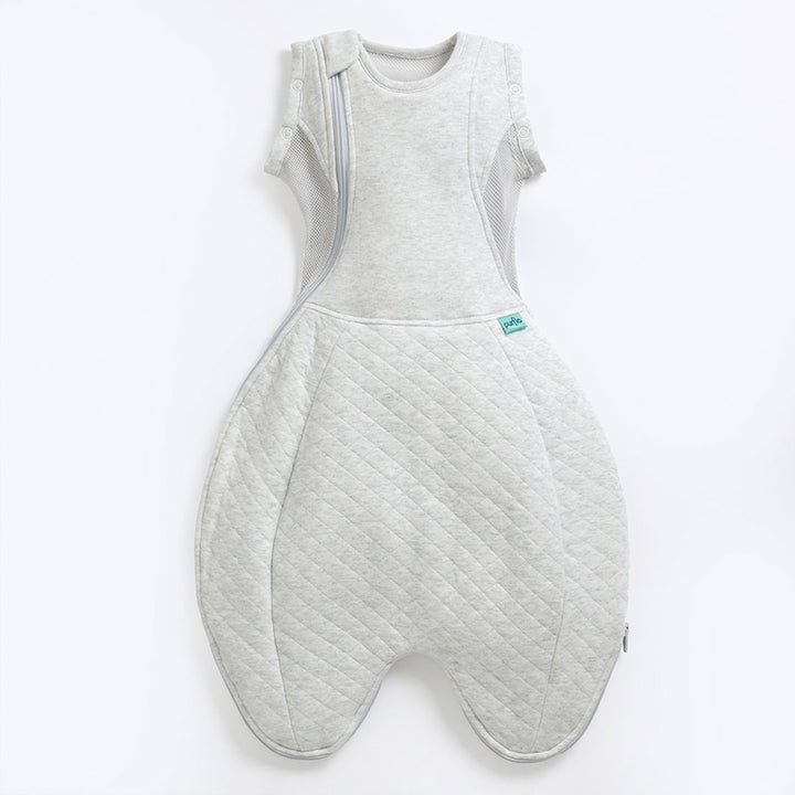 Purflo Swaddle To Sleep Bag - Minimal Grey - TOG 2.5-Sleepsack Swaddles-Minimal Grey-0-4m | Natural Baby Shower