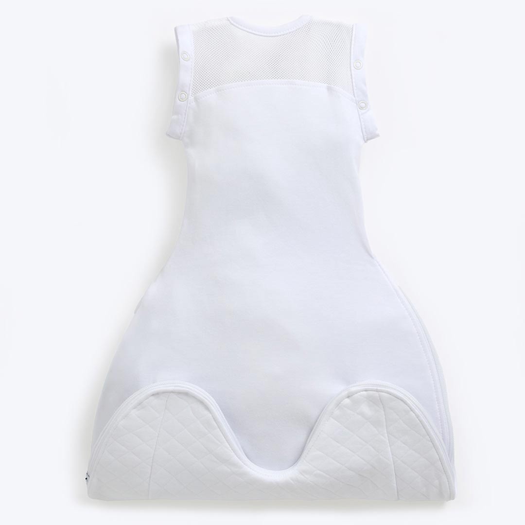 Purflo Swaddle To Sleep Bag - Soft White - TOG 2.5-Sleepsack Swaddles-Soft White-0-4m | Natural Baby Shower