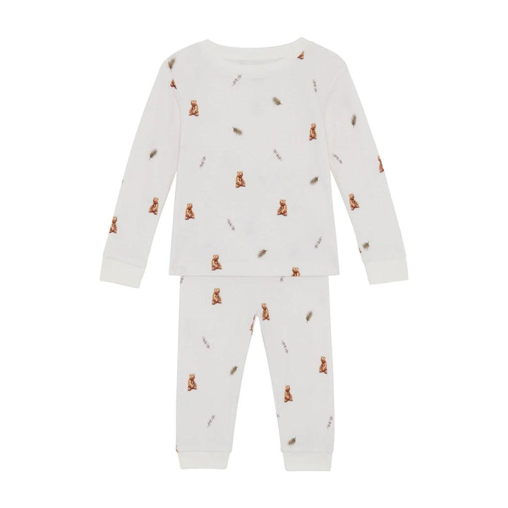 Rosa & Blue Pyjamas - Brown Bear-Pyjamas- | Natural Baby Shower