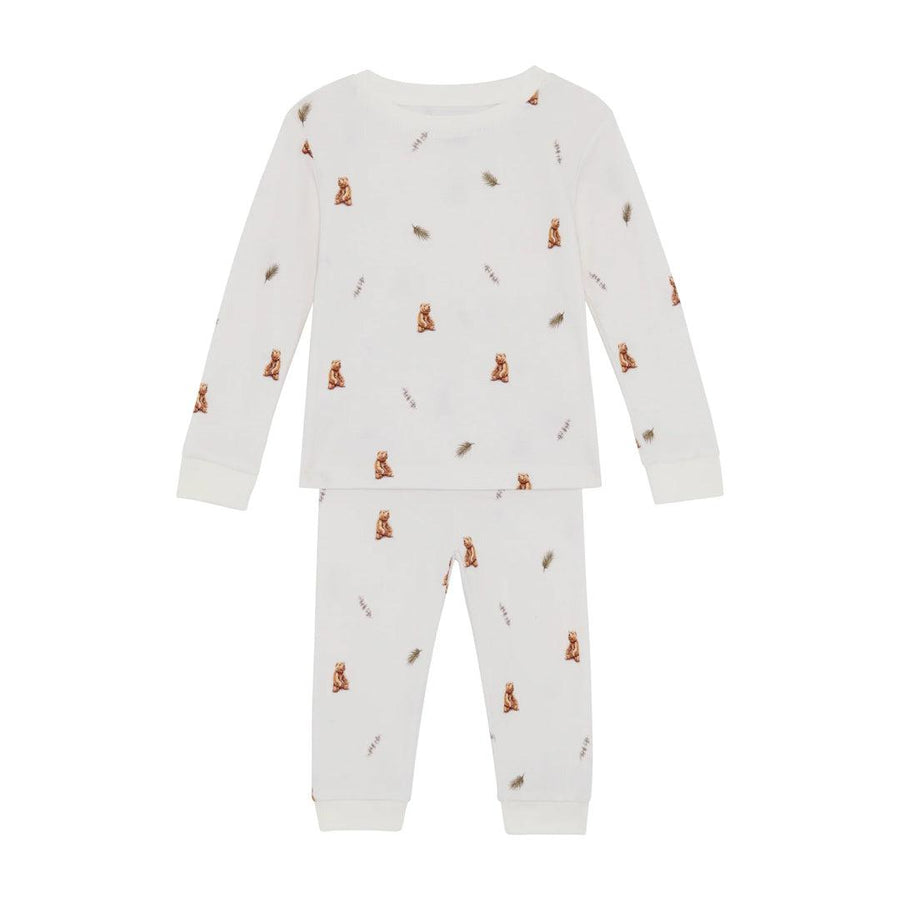 Rosa & Blue Pyjamas - Brown Bear-Pyjamas- | Natural Baby Shower