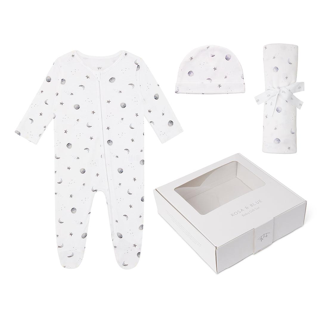 Rosa & Blue Baby Gift Set - Starlit Moon-Mama Gift Sets- | Natural Baby Shower