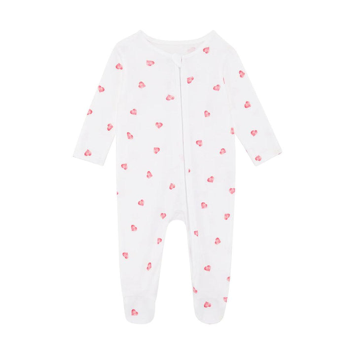 Rosa & Blue Sleepsuit - Heart-Sleepsuits- | Natural Baby Shower