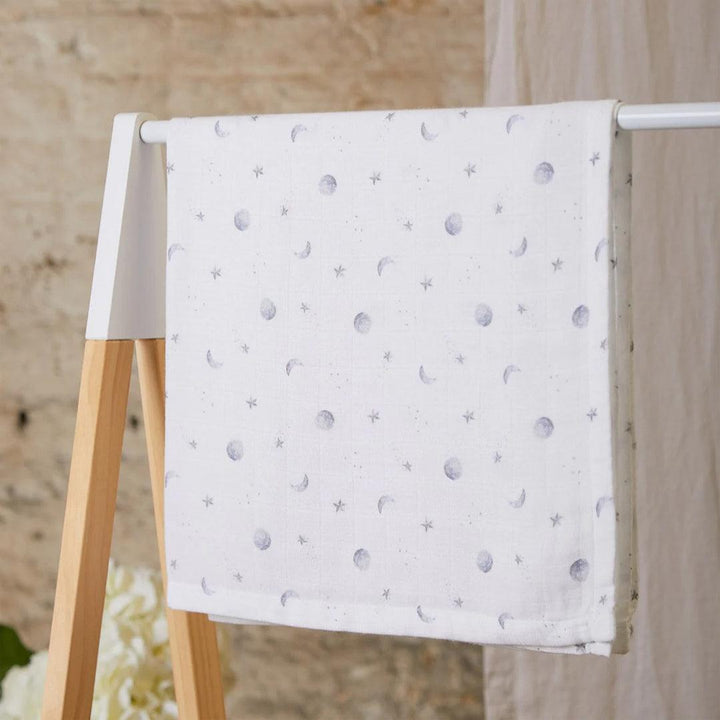 Rosa & Blue Muslin Square - Starlit Moon-Muslin Squares-Starlit Moon- | Natural Baby Shower