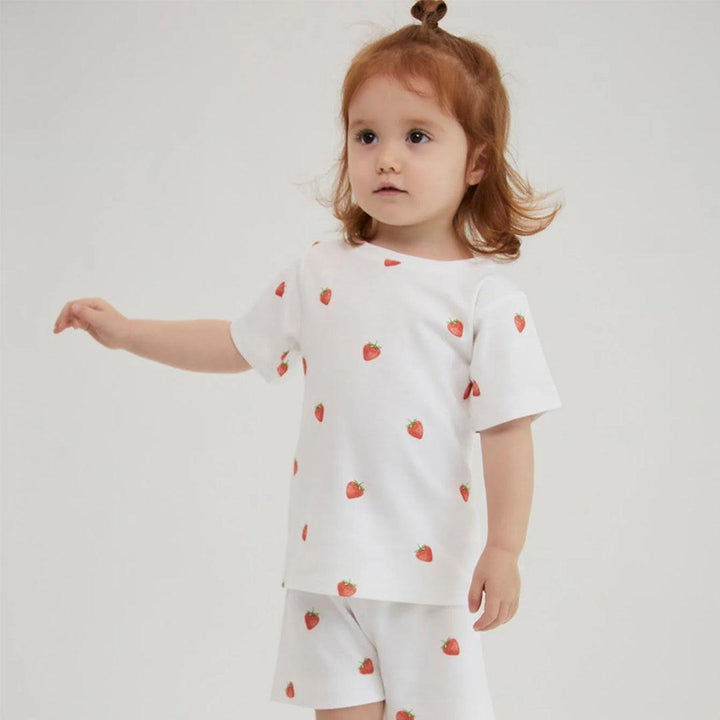 Rosa & Blue Summer Pyjamas - Strawberry-Pyjamas- | Natural Baby Shower