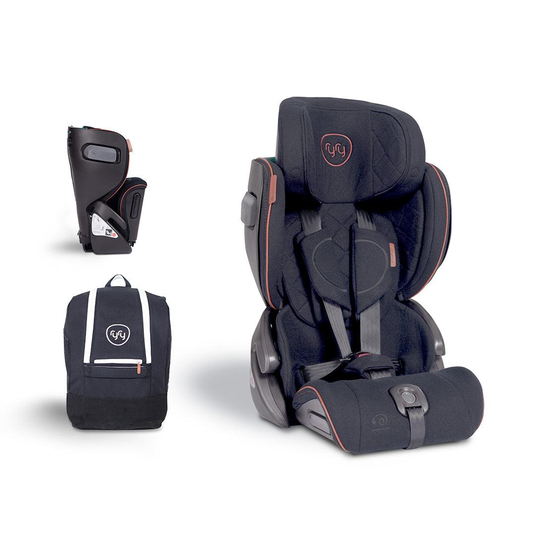 RyRy Scallop Car Seat - All Black-Car Seats- | Natural Baby Shower