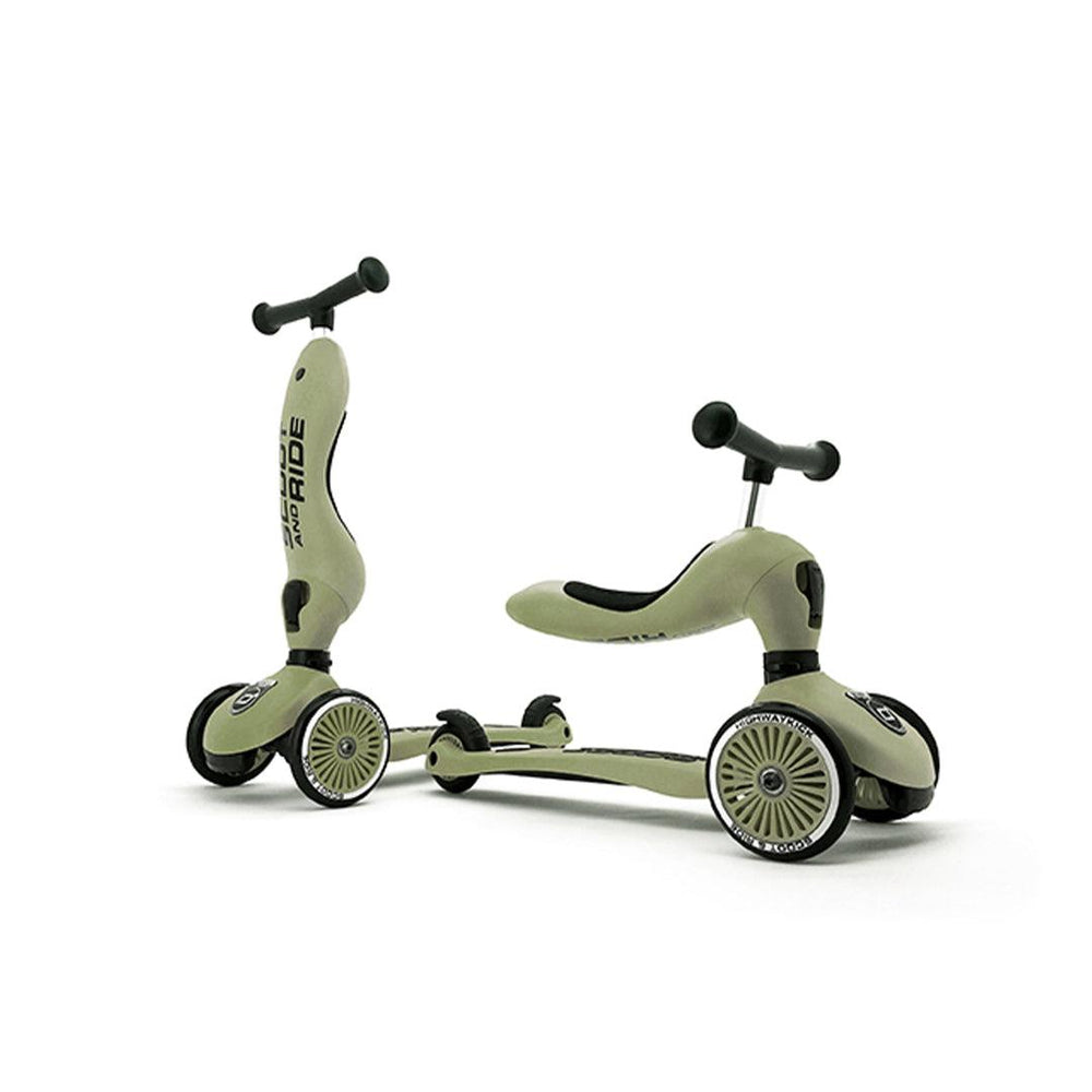 Scoot and Ride Highway Kick 1 - Olive-Scooters- | Natural Baby Shower