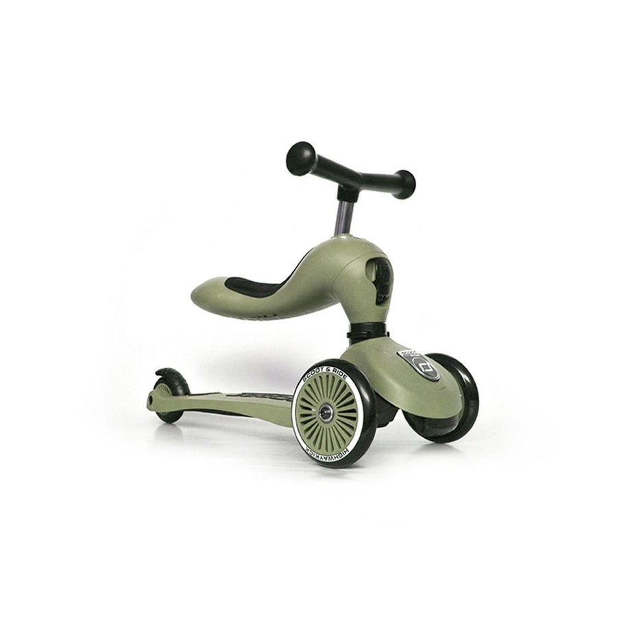 Scoot and Ride Highway Kick 1 - Olive-Scooters- | Natural Baby Shower