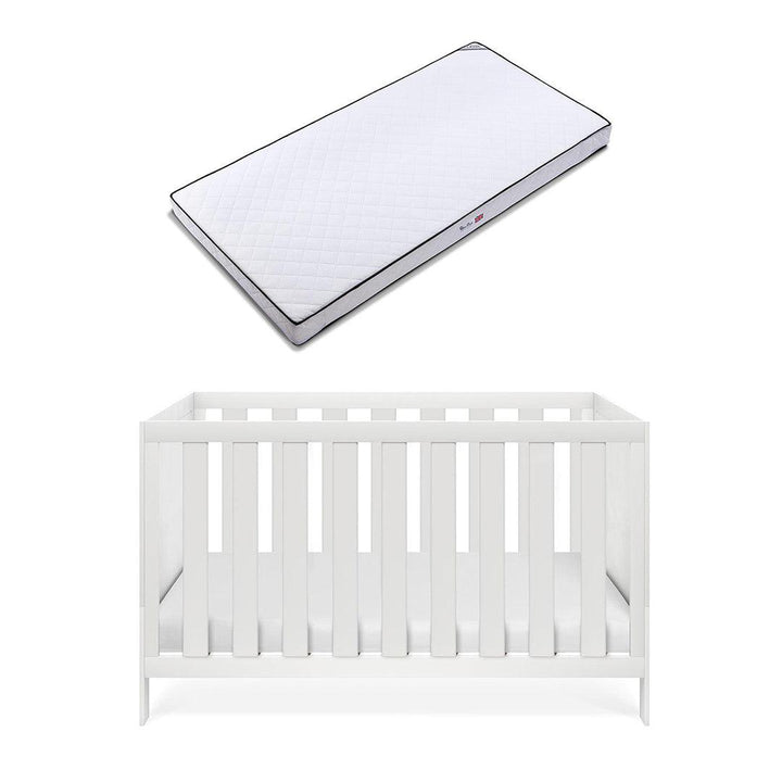 Silver Cross Bromley Cot Bed - White-Cot Beds-White-Classic Mattress | Natural Baby Shower