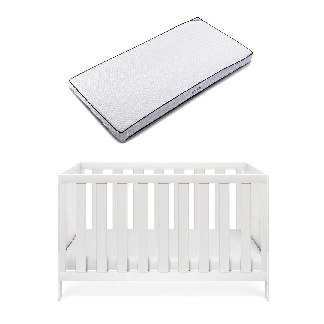 Silver Cross Bromley Cot Bed - White-Cot Beds-White-Premium Mattress | Natural Baby Shower