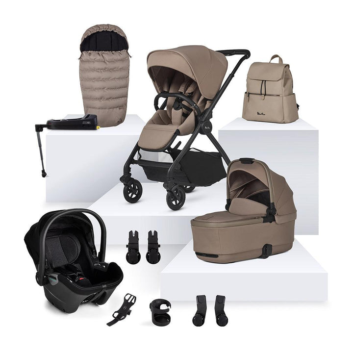 Silver Cross Dune 2 Pushchair + Dream Travel System - Mocha-Travel Systems-Mocha- | Natural Baby Shower