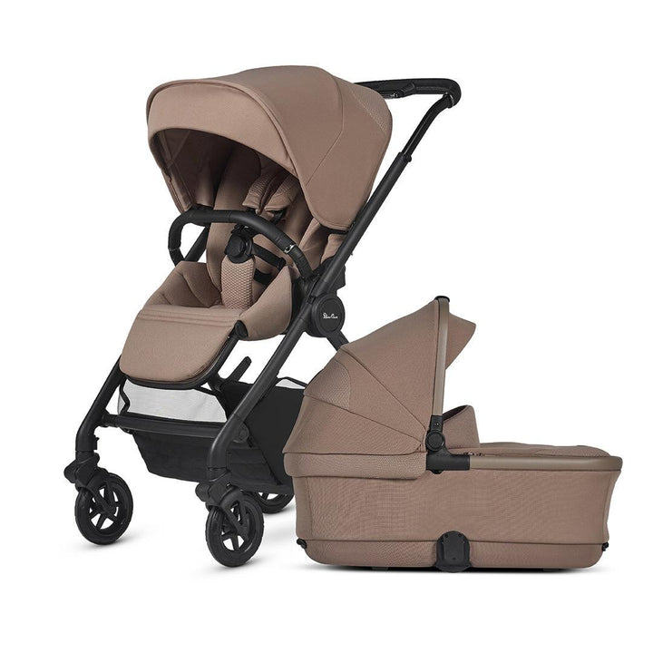 Silver Cross Dune 2 Pushchair - Mocha-Strollers-Mocha-First Bed Folding Carrycot | Natural Baby Shower