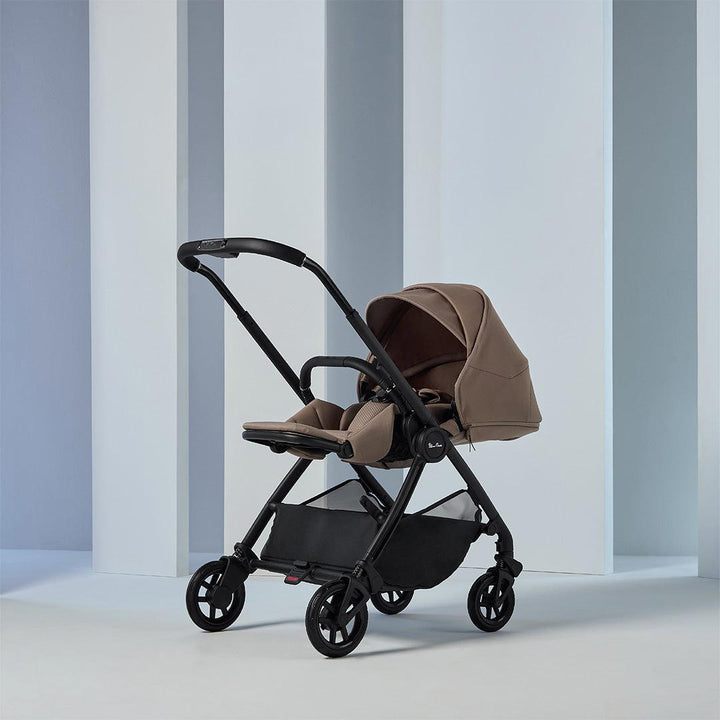 Silver Cross Dune 2 Pushchair - Mocha-Strollers-Mocha-First Bed Folding Carrycot | Natural Baby Shower