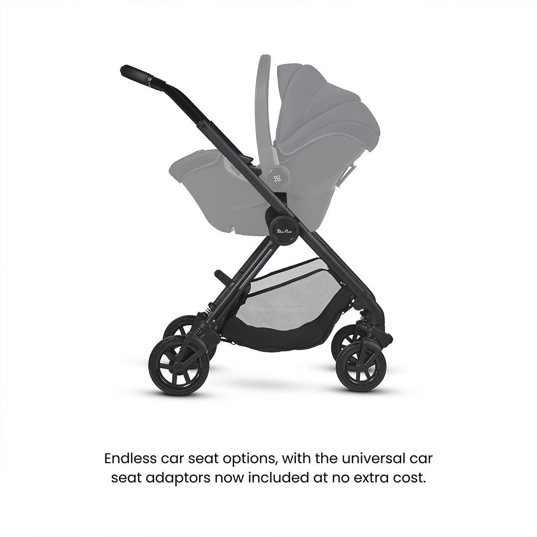 Silver Cross Dune 2 Pushchair - Mocha-Strollers-Mocha-First Bed Folding Carrycot | Natural Baby Shower