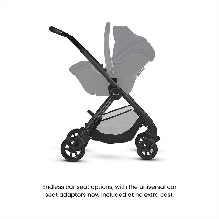 Silver Cross Dune 2 Pushchair - Mocha-Strollers-Mocha-First Bed Folding Carrycot | Natural Baby Shower