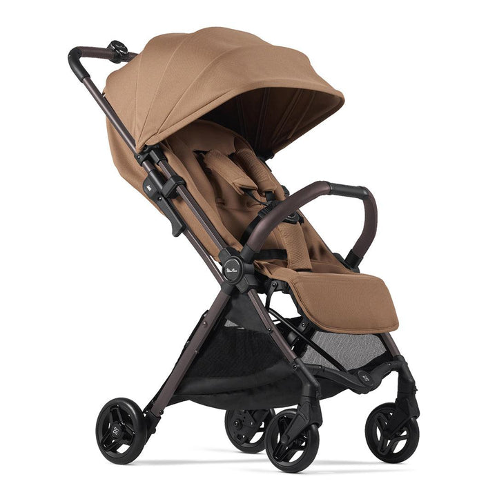 Silver Cross Jet 5 Pushchair + Dream Car Seat Travel System - Cinnamon-Travel Systems-Cinnamon-No Footmuff | Natural Baby Shower