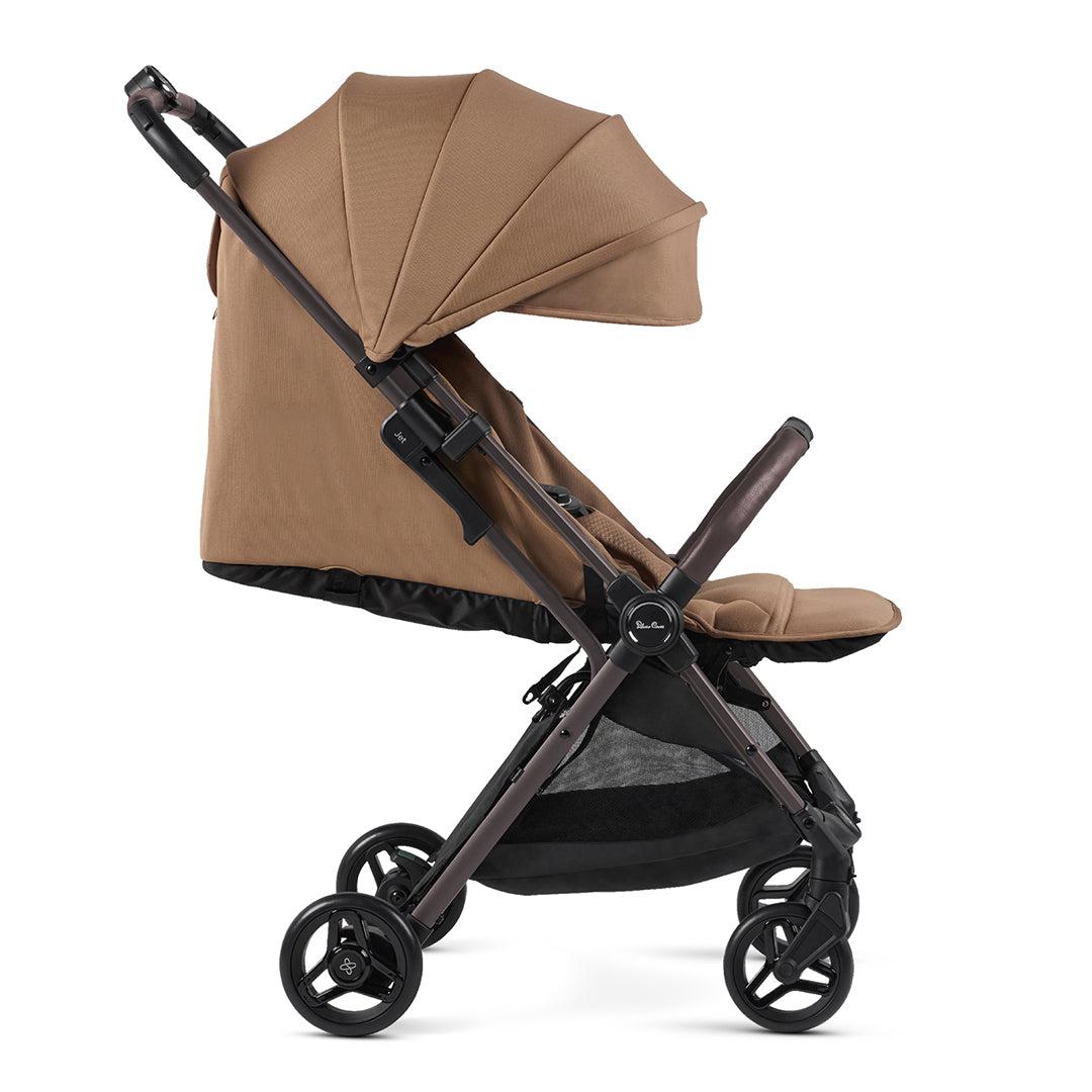 Silver Cross Jet 5 Pushchair + Dream Car Seat Travel System - Cinnamon-Travel Systems-Cinnamon-No Footmuff | Natural Baby Shower