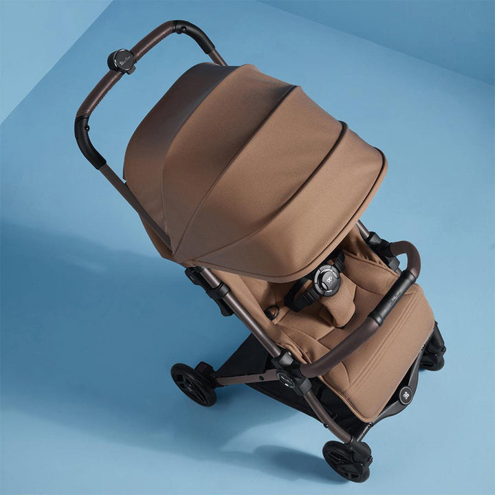 Silver Cross Jet 5 Pushchair + Dream Car Seat Travel System - Cinnamon-Travel Systems-Cinnamon-No Footmuff | Natural Baby Shower