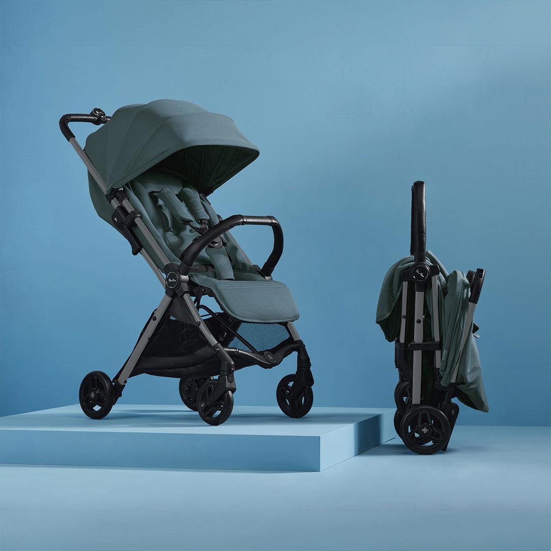 Silver Cross Jet 5 Pushchair + Dream Car Seat Travel System - Mineral-Travel Systems-Mineral-No Footmuff | Natural Baby Shower