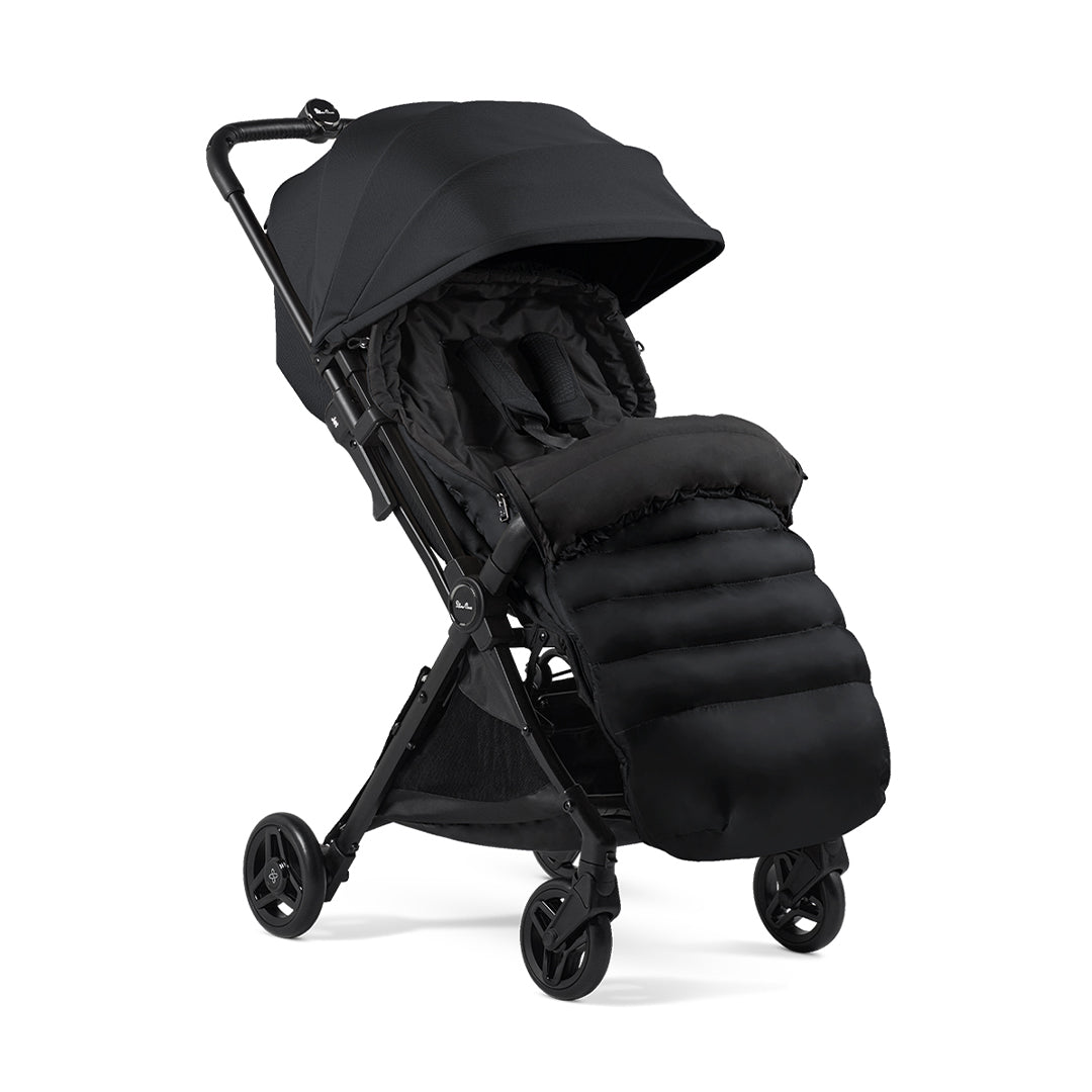 Silver Cross Jet 5 Footmuff - Black-Footmuffs-Black- | Natural Baby Shower