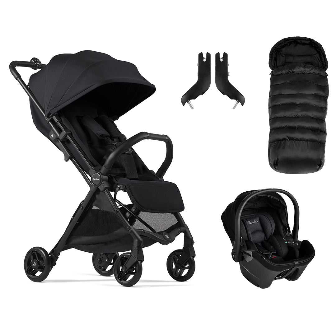 Silver Cross Jet 5 Pushchair + Dream Car Seat Travel System - Space-Travel Systems-Space-No Footmuff | Natural Baby Shower