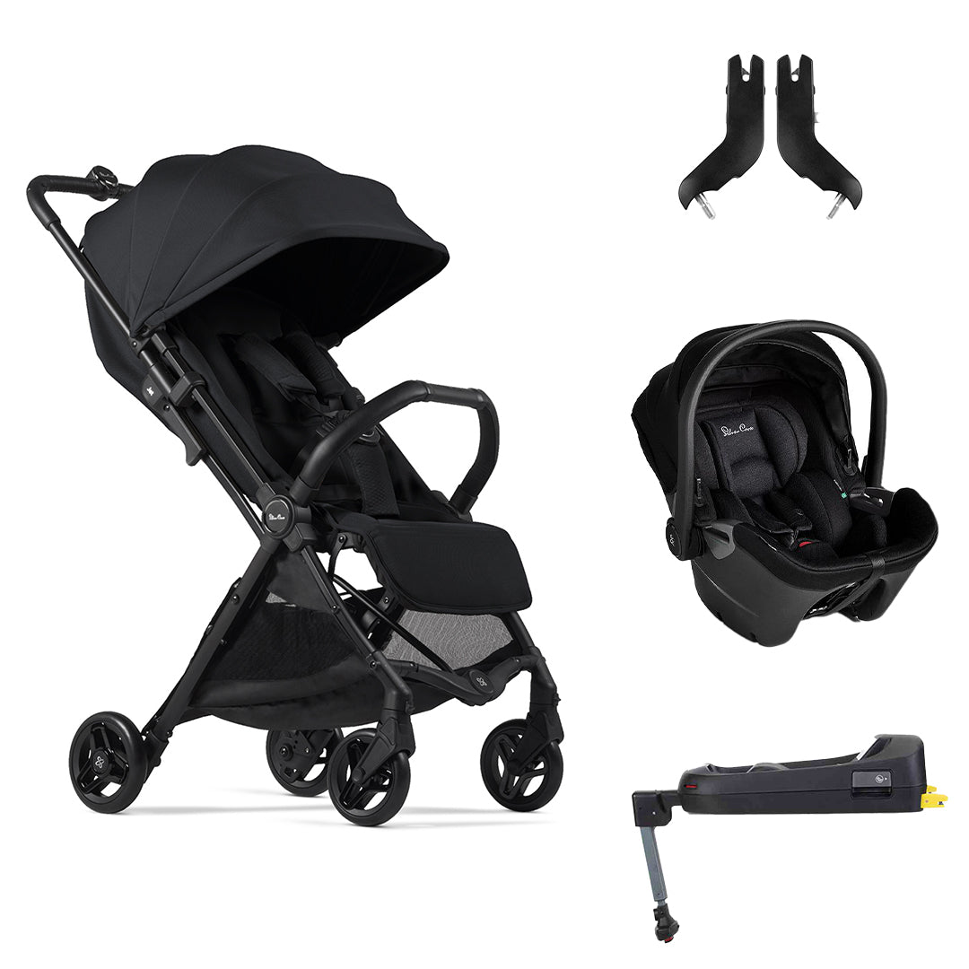 Silver Cross Jet 5 Pushchair + Dream Car Seat Travel System - Space-Travel Systems-Space-No Footmuff | Natural Baby Shower