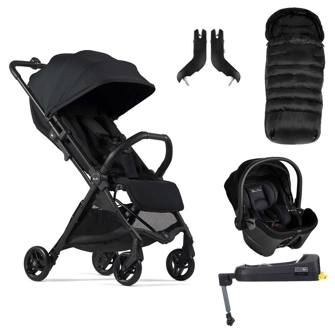 Silver Cross Jet 5 Pushchair + Dream Car Seat Travel System - Space-Travel Systems-Space-No Footmuff | Natural Baby Shower