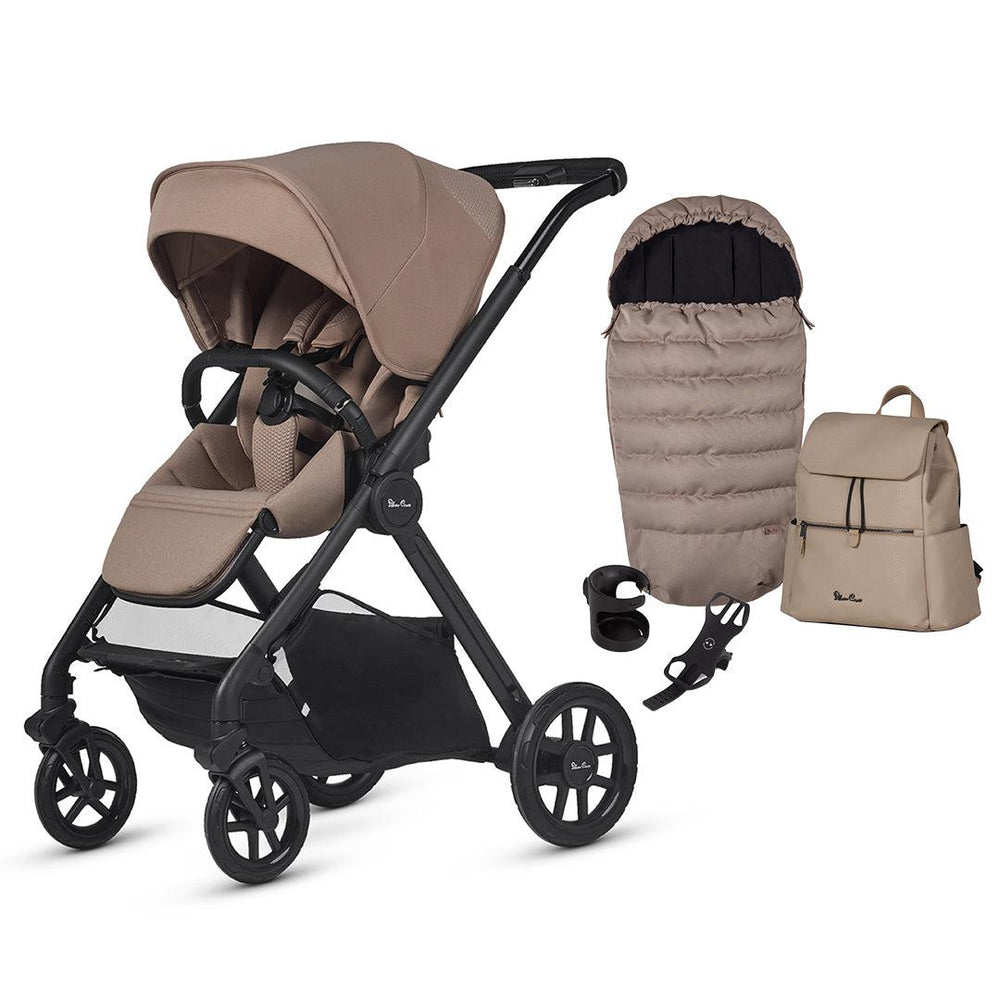 Outlet - Silver Cross Reef 2 Pushchair - Mocha-Strollers-Mocha-No Carrycot | Natural Baby Shower