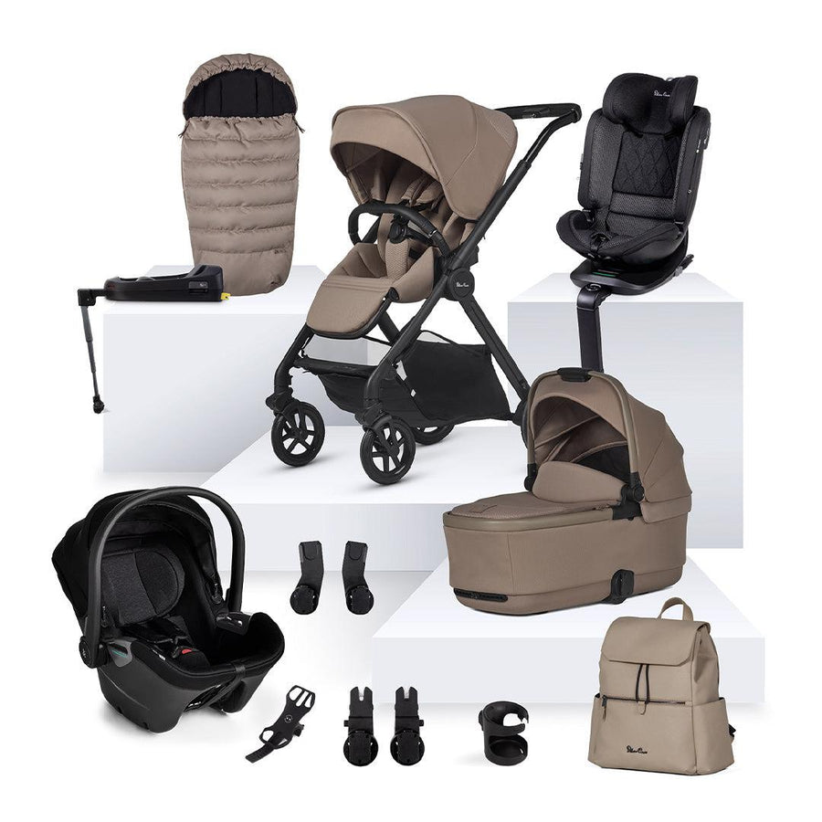 Silver Cross Reef 2 Pushchair + Dream + Motion Travel System - Mocha-Travel Systems-Mocha- | Natural Baby Shower