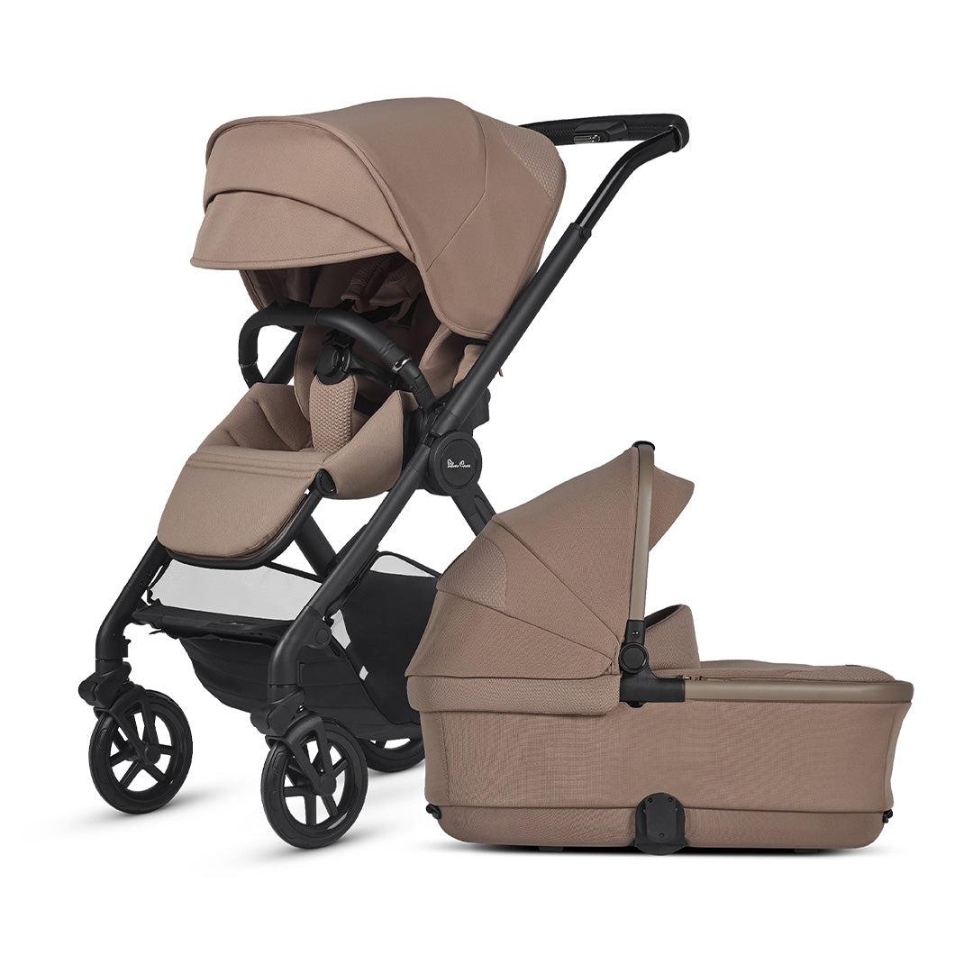 Silver Cross Reef 2 Pushchair - Mocha-Strollers-Mocha-First Bed Folding Carrycot | Natural Baby Shower