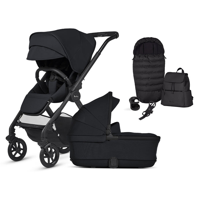 Silver Cross Reef 2 Pushchair - Space-Strollers-Space-First Bed Folding Carrycot | Natural Baby Shower