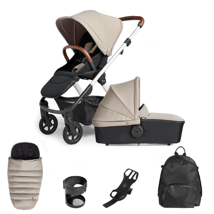 Silver Cross Tide 3-In-1 Pushchair - Stone-Strollers-Stone-With Accessory Box | Natural Baby Shower