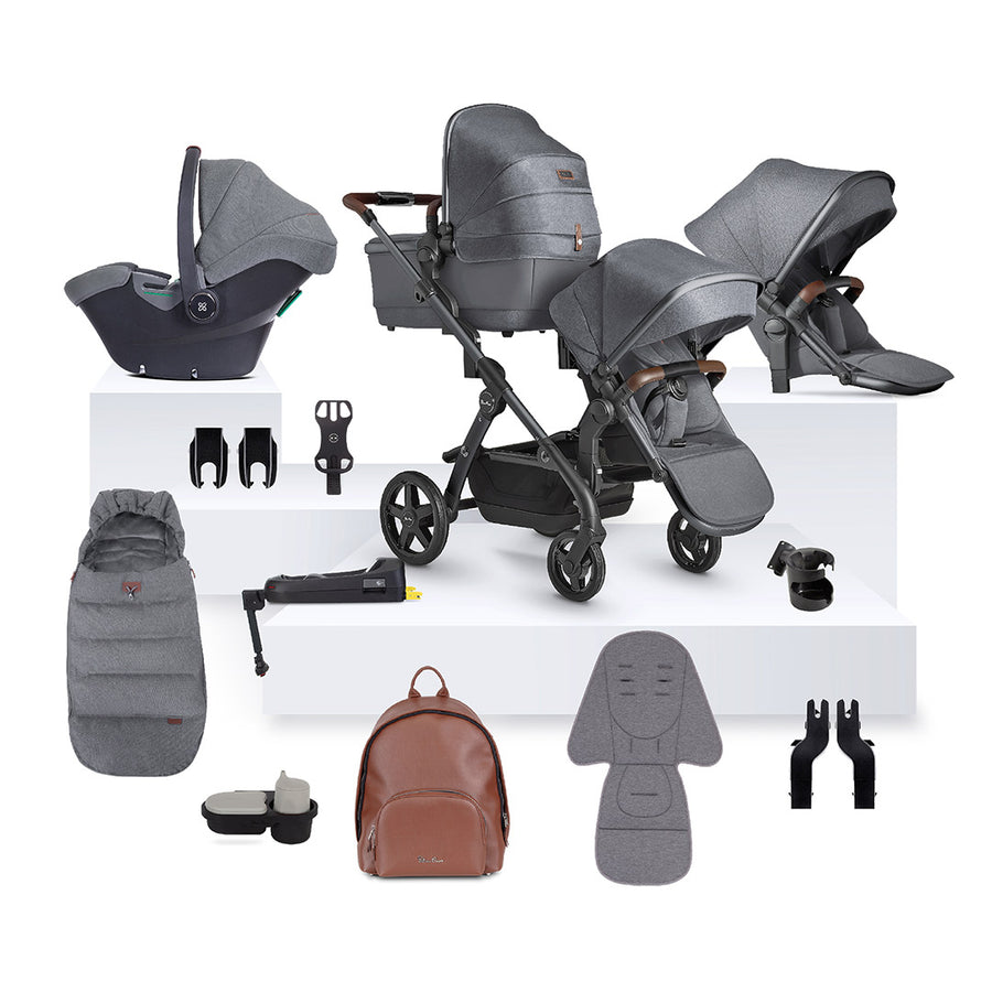 Silver Cross Wave 3 Pushchair Ultimate Bundle - Lunar-Travel Systems-Lunar- | Natural Baby Shower