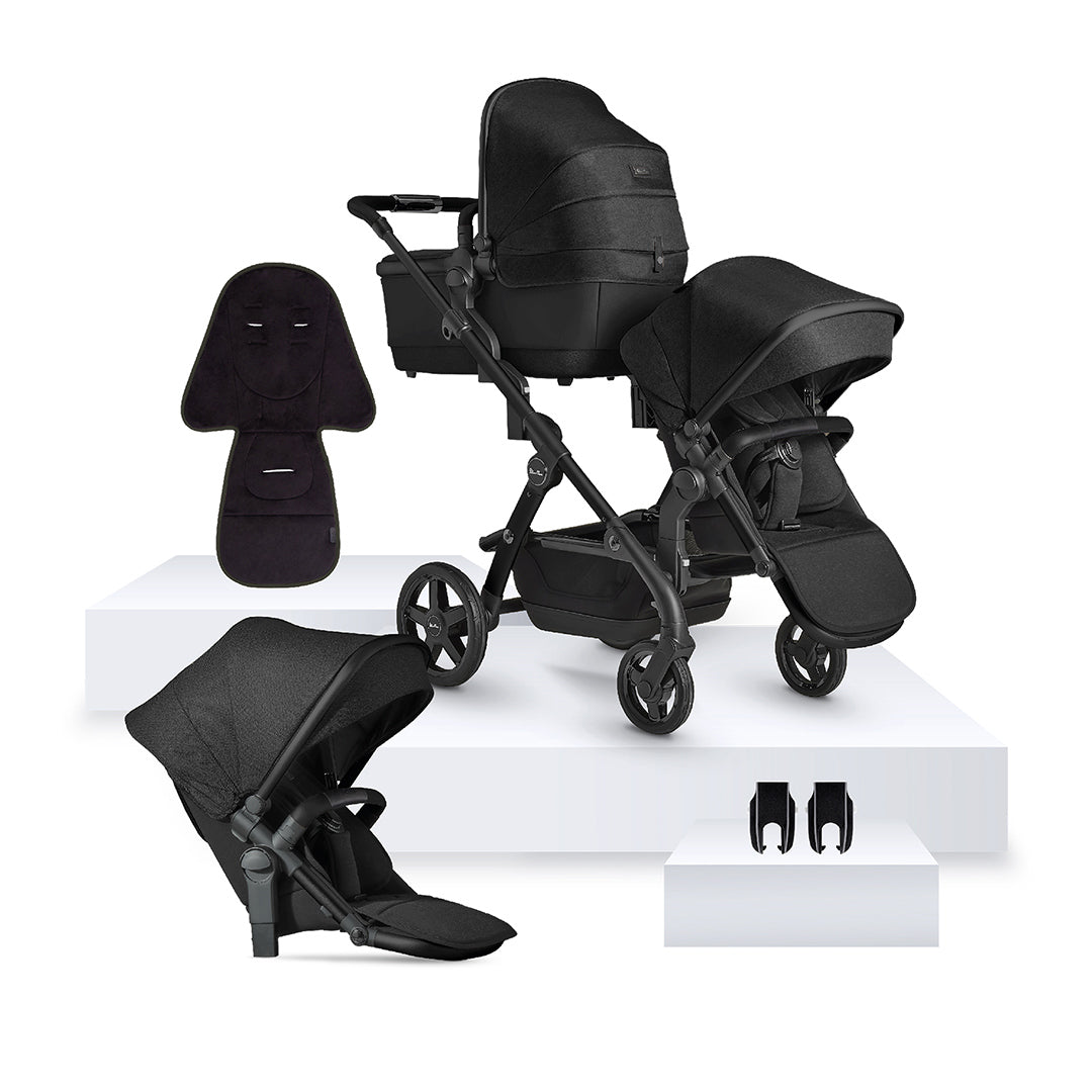 Silver Cross Wave 3 Pushchair - Onyx-Strollers- | Natural Baby Shower