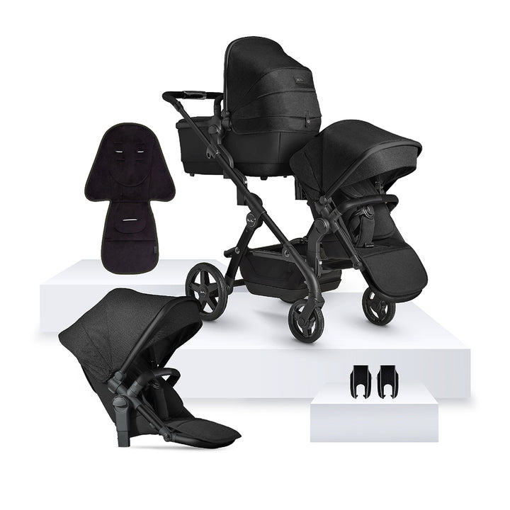 Silver Cross Wave 3 Pushchair - Onyx-Strollers- | Natural Baby Shower