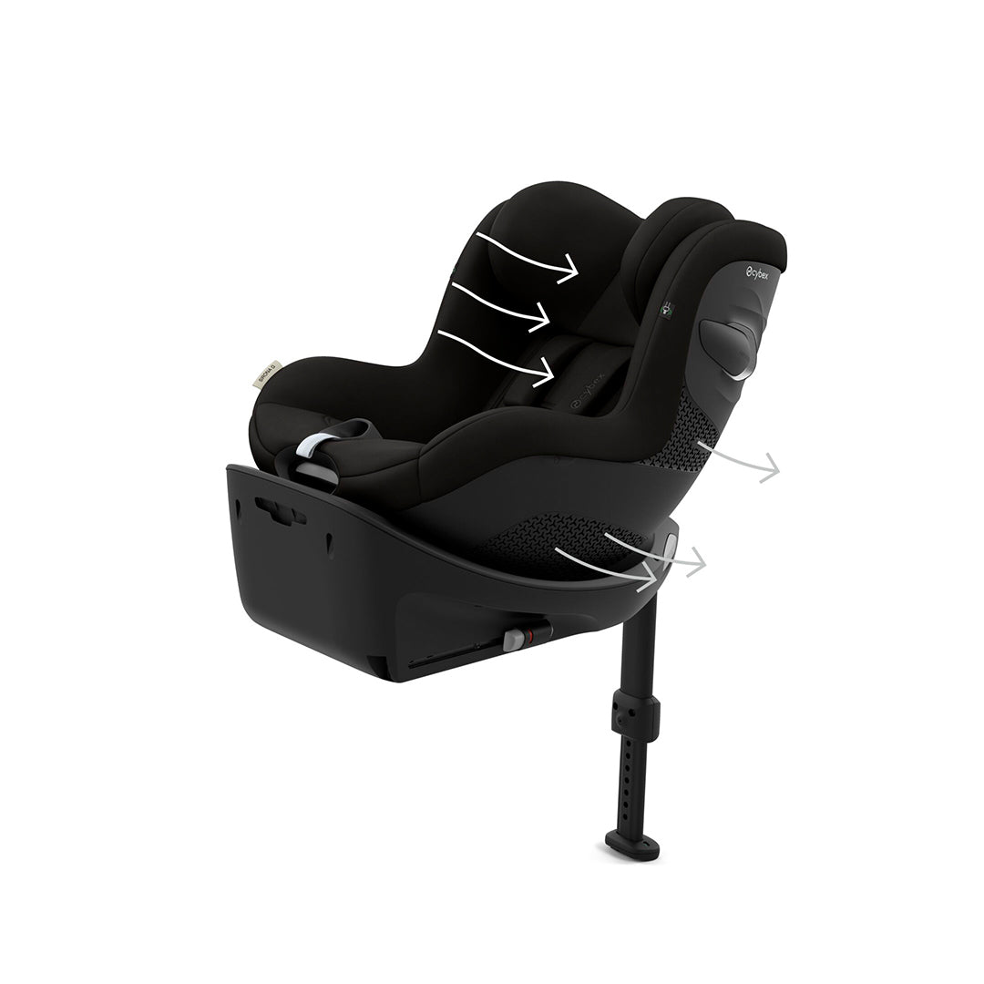 CYBEX Sirona G i-Size Car Seat - Magic Black-Car Seats-Magic Black- | Natural Baby Shower