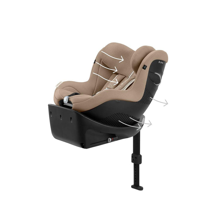 CYBEX Sirona Gi i-Size Plus Car Seat - Almond Beige-Car Seats-Almond Beige- | Natural Baby Shower