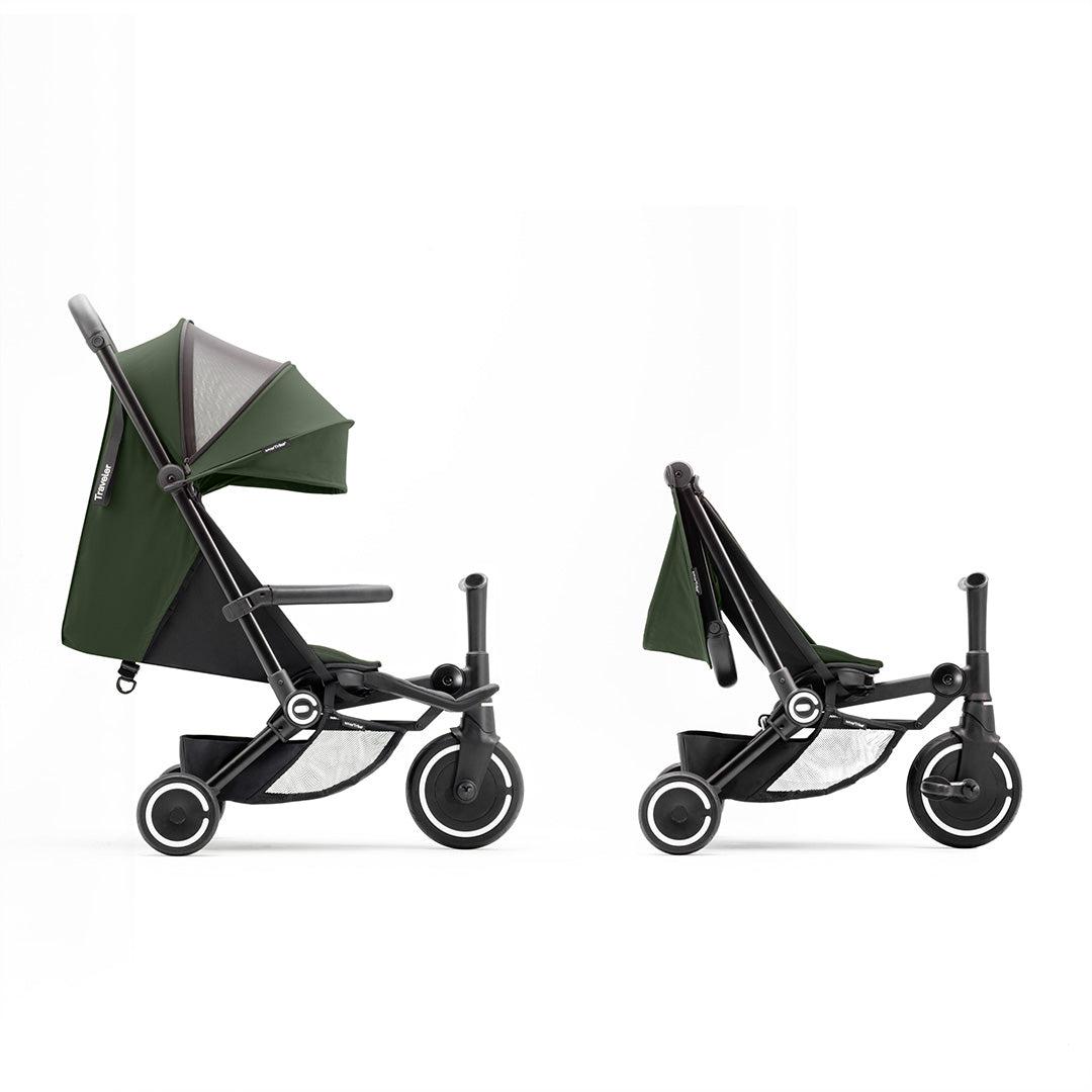 smarTrike Traveler Active Stroller - Olive-Strollers-Olive- | Natural Baby Shower